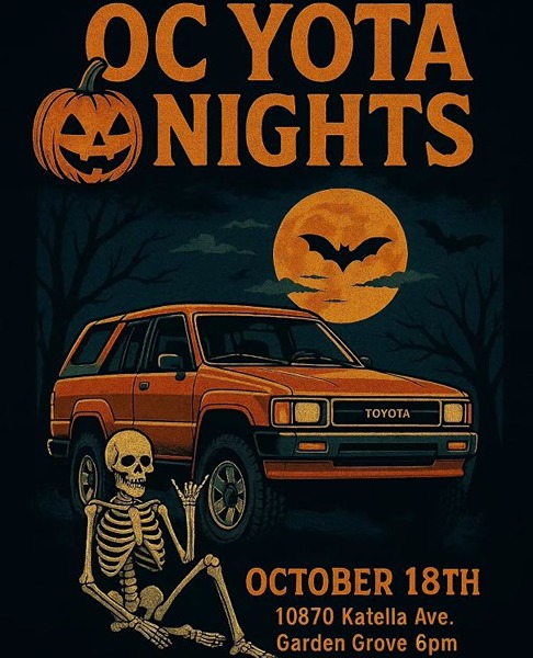 OC Yota Nights flyer October 2025
